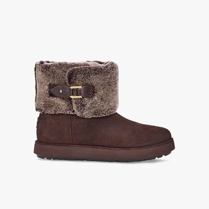 Ugg Classic Berge Mini Suede Women Classic Boots Brown (4937BDMNW)